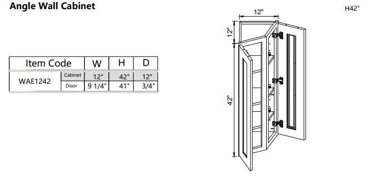 Wall Angle End WAE1242