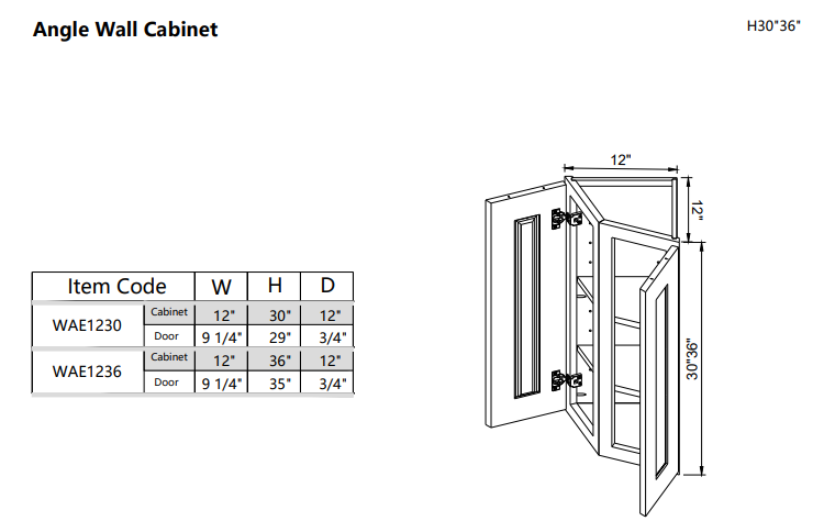 Wall Angle End WAE1236