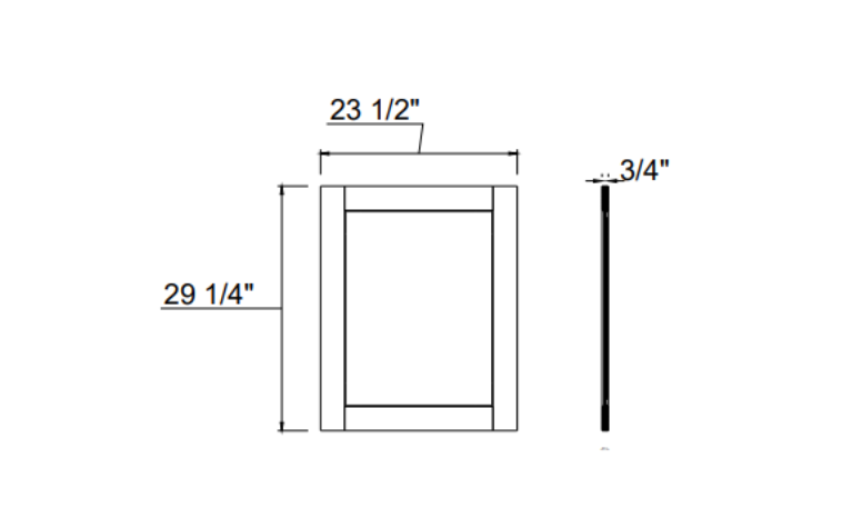 Base Decorative End Panel BEDP