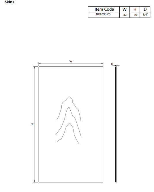 Finished Plywood Panel BP4296.25