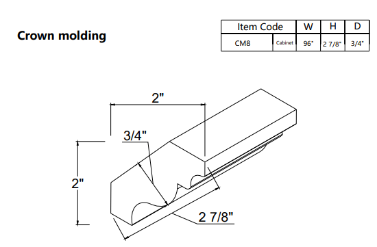 Crown Moulding CM8