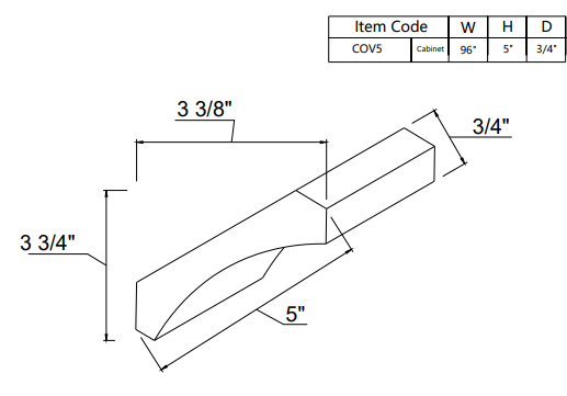 Cove Crown Moulding COV5