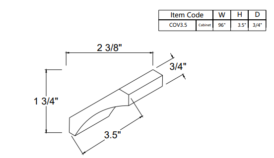 Cove Crown Moulding COV5