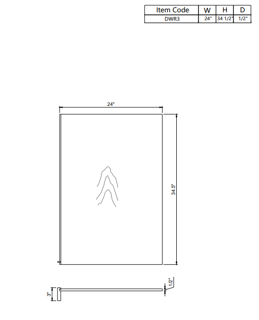Dishwasher Return Panel DWR3