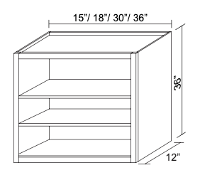 Open Cabinet WOC3636