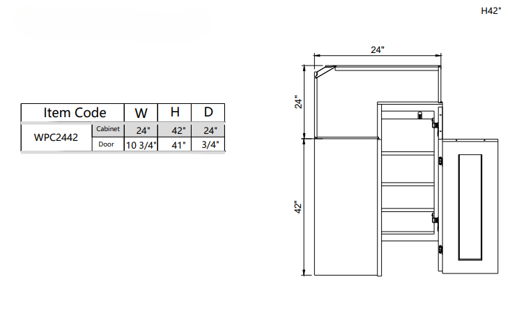 Wall Square Corner WPC2442