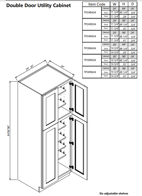 Tall Pantry TP248424