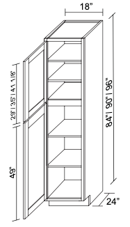 Tall Pantry PC1884