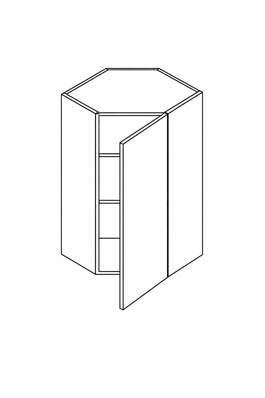 Wall Diagonal Corner WDC2442