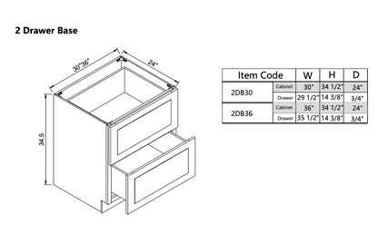 Drawer Base 2DB36