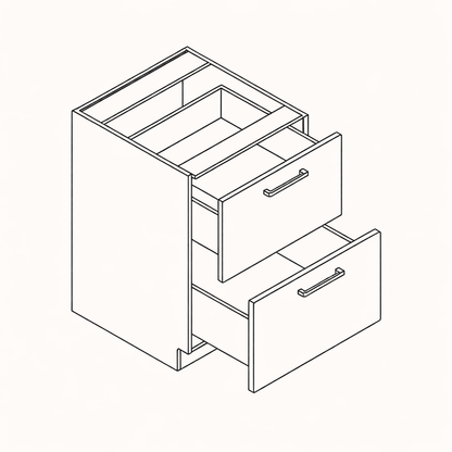 Vanity Drawer Base V2DB18