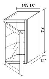 Wall Glass Door GDW1536