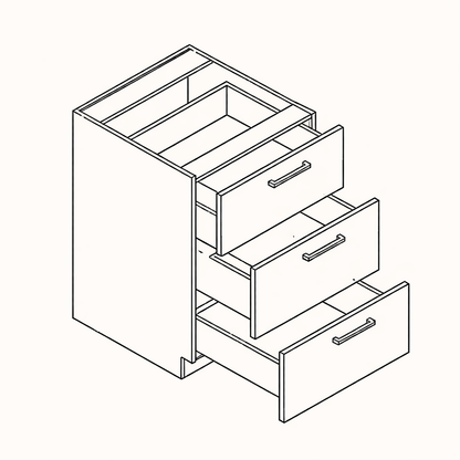 Vanity Drawer Base V3DB21
