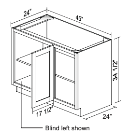 Base Blind Full Height BBC45/48FHL/R