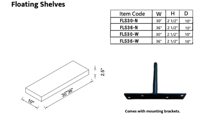 Floating Shelf S36-W