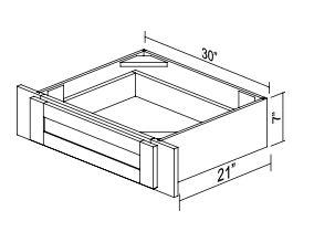 Vanity Knee Drawer VKD3021