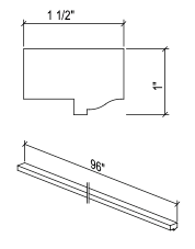 Light Rail Moulding LRM8