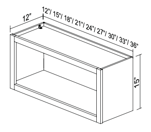 Open Cabinet WOC1215