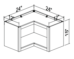 Open Corner Cabinet WOCOR2415