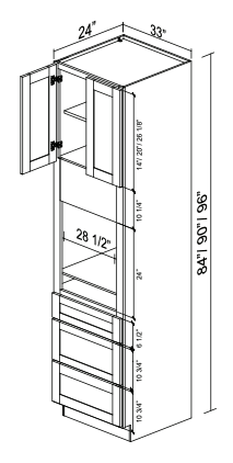 Tall Oven Cabinet OC3396