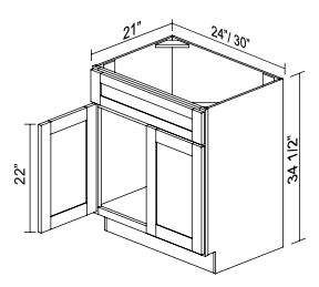 Vanity Sink Base VA3021