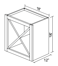 Wine Shelf Cabinet WSC1818
