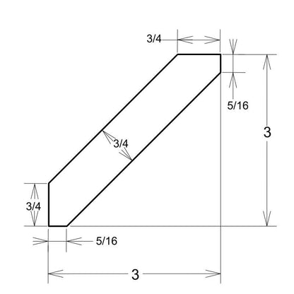 Angle Crown Molding ACM8