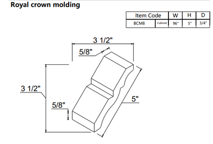 Decorative Crown Moulding BCM8