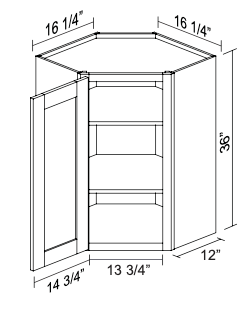 Wall Diagonal Corner WDC2436