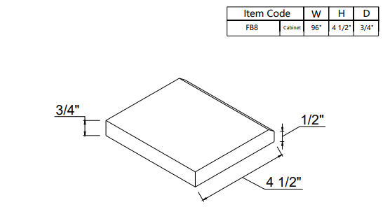 Furniture Base Moulding FB8