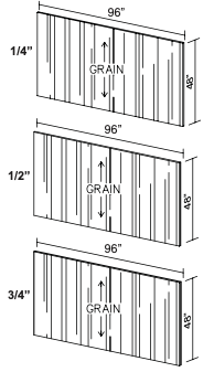 Finished Plywood Panel FPP9648 1/4"