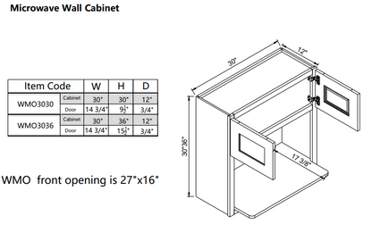 Wall Microwave WMO3030