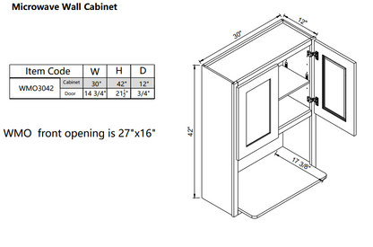 Wall Microwave WMO3042