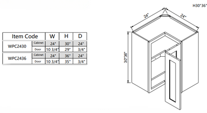 Wall Square Corner WPC2436
