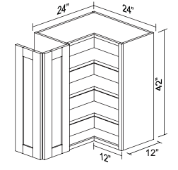 Wall Corner Cabinet WCOR2442
