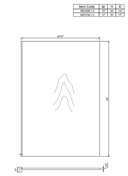 Decorative Panel 1.5" Return REF2496-1.5