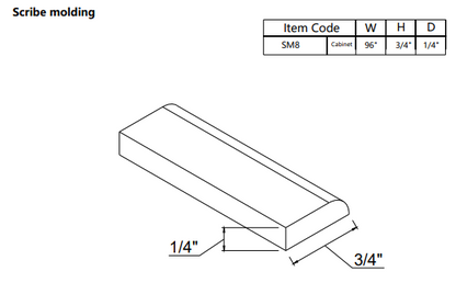 Scribe Moulding SM8