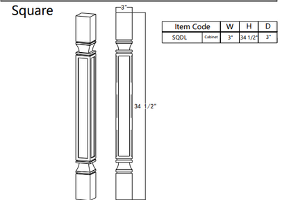 Decorative Leg SQDL