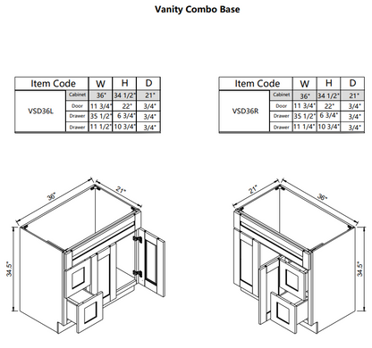 Tocador VSD36L