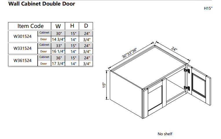 Wall W361524