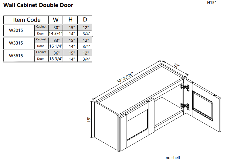 Pared W3015