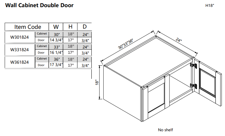 Wall W301824
