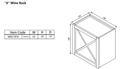 Wall X Wine Rack WXC1818